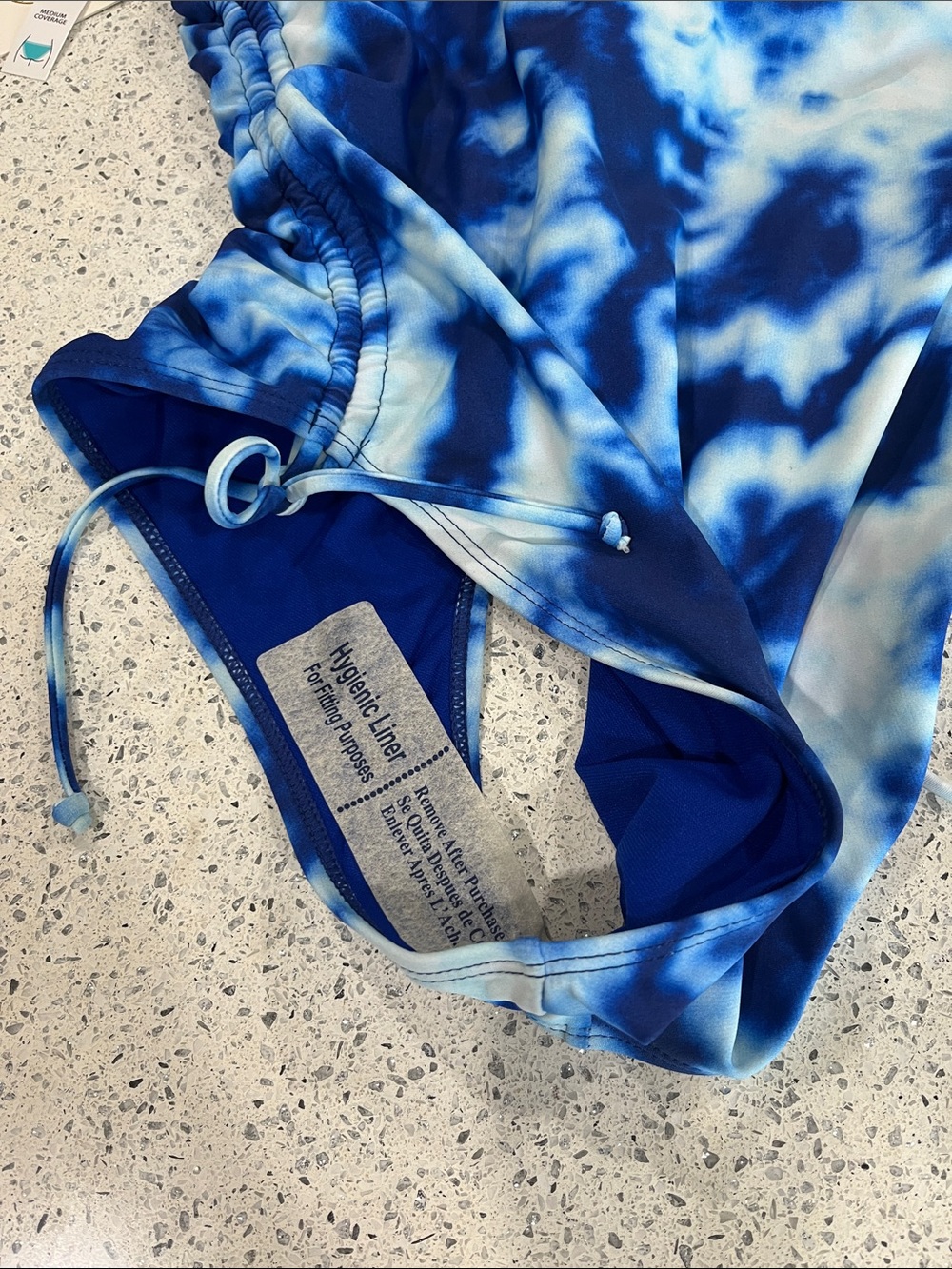 Cyn&Luca Blue Tie-Dye One-Piece Swimsuit - Picture 6 of 7